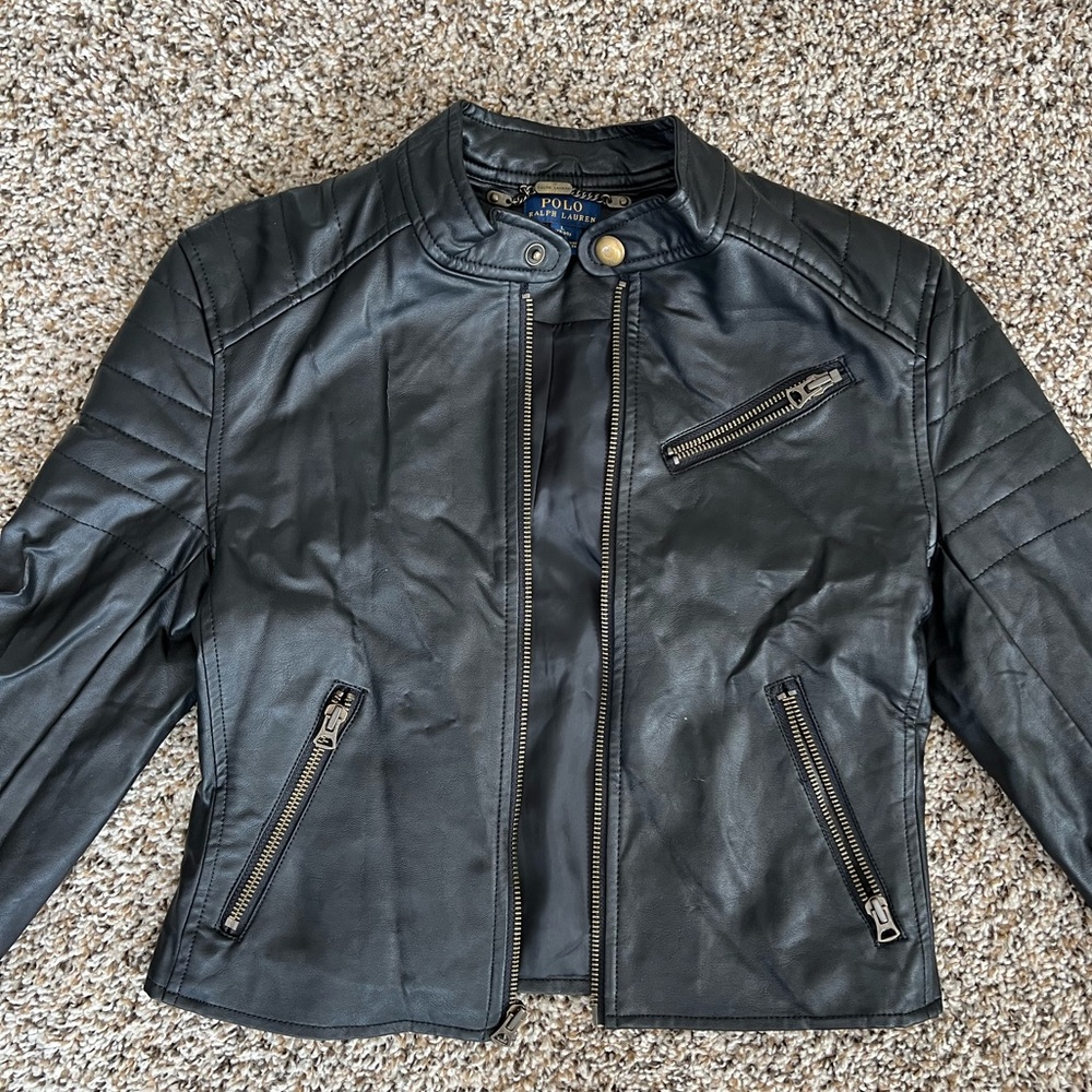 polo leather jacket